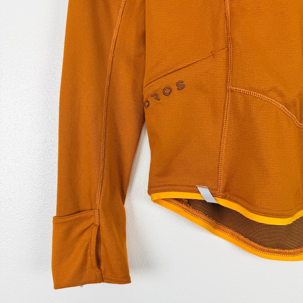 OROS Nova Long Sleeve Technical Base Layer Top Womens M Orange Ski Outdoor - Picture 5 of 16